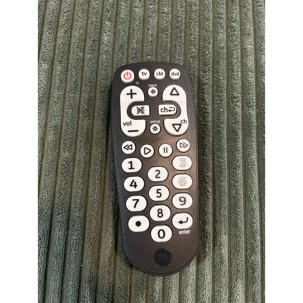 GE Universal Remote Control 32900 TV DVD CBL Input Power Volume Channel